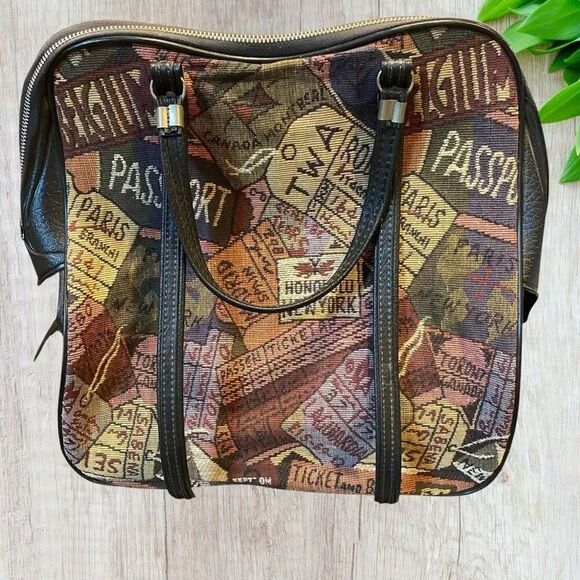 No Brand Other - 1960’s Vintage TWA Carpet Bag Intl Travel Carry-on